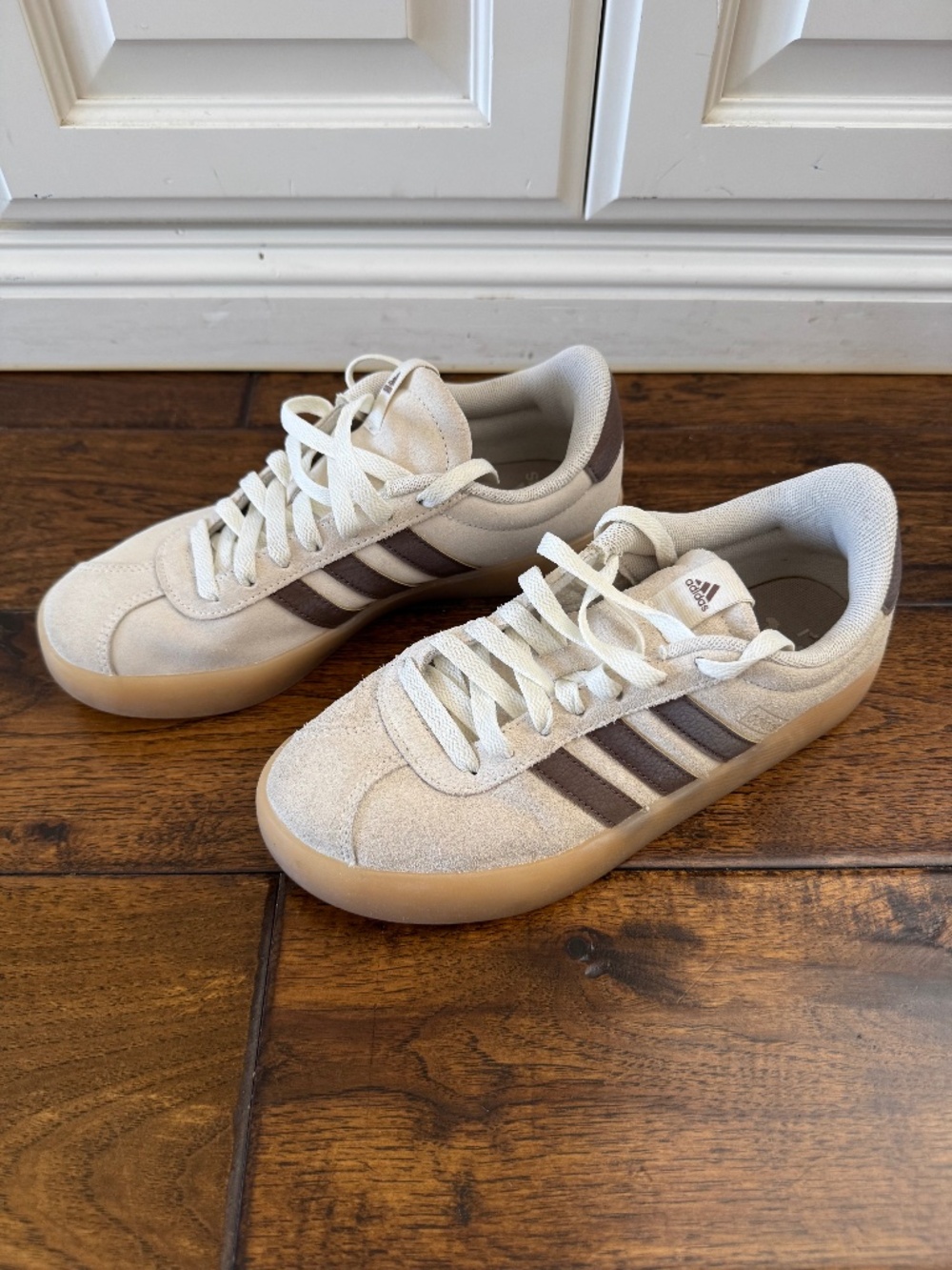 Adidas Men's Suede Sneakers Beige Brown Size 7